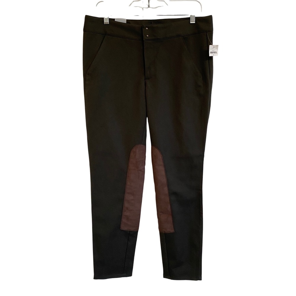 Gap Women's Size 10 Skinny Riding Pants Brown‎ Black Two Tone NWT Stretch